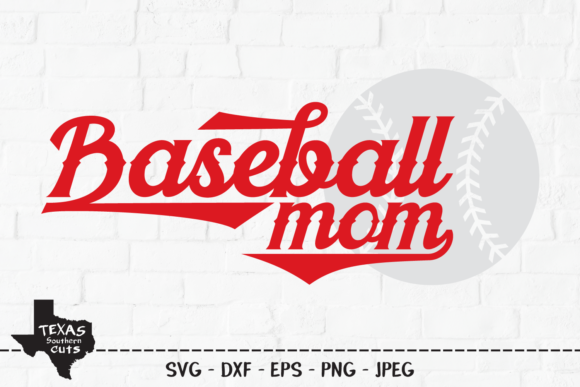 Baseball Mom Sports Shirt Design - Graphics for Crafts