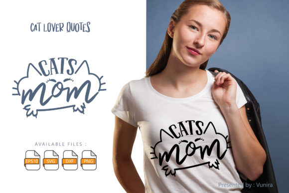 Cats Mom Graphics for Crafts