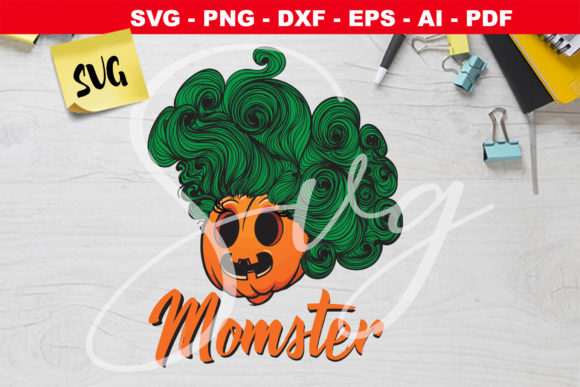 Momster Halloween Mom Graphics for Crafts