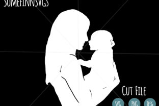Motherhood Mom and Baby Cut File for Crafts and Graphics